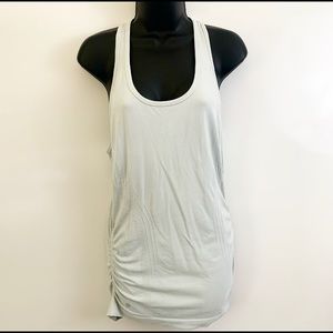 ATHLETA Speedlight Racerback Tank Top Gray Blue Size Medium